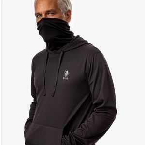 NWT- US Polo Assn- Sweatshirt with Attached Mask